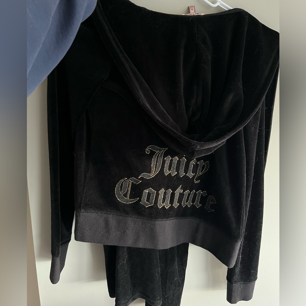 Juicy couture hoodie + track pants (S, originally $119 + $99)